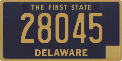 DE license plate 28045