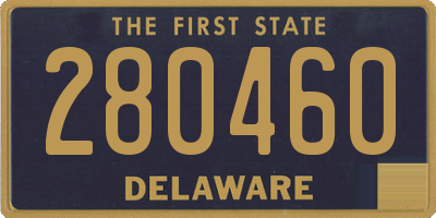 DE license plate 280460