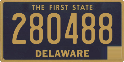 DE license plate 280488