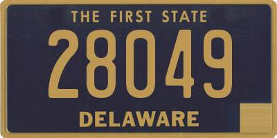 DE license plate 28049