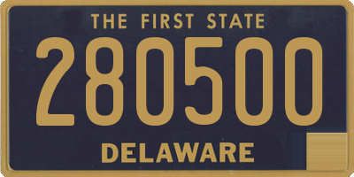 DE license plate 280500