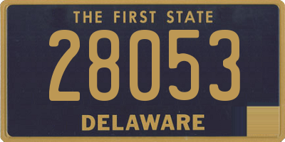 DE license plate 28053