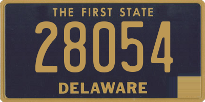 DE license plate 28054