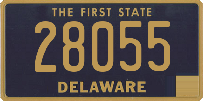 DE license plate 28055