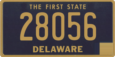 DE license plate 28056