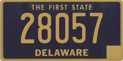 DE license plate 28057