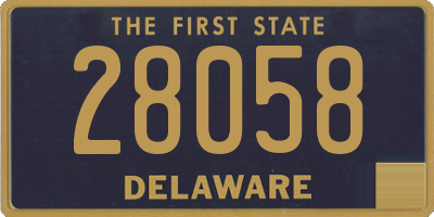 DE license plate 28058