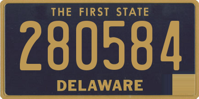 DE license plate 280584