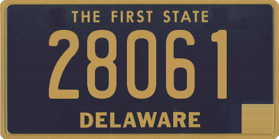 DE license plate 28061