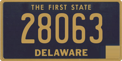 DE license plate 28063