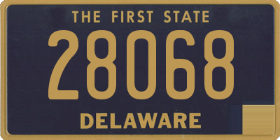 DE license plate 28068