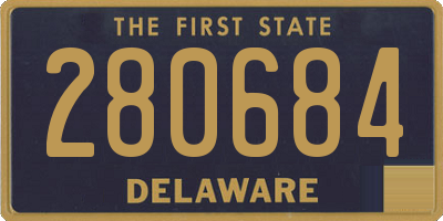 DE license plate 280684