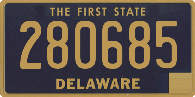 DE license plate 280685