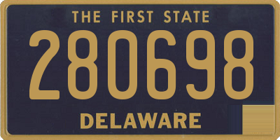 DE license plate 280698