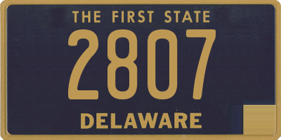 DE license plate 2807