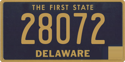 DE license plate 28072