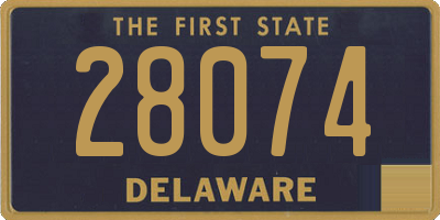 DE license plate 28074