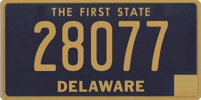 DE license plate 28077