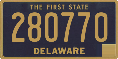 DE license plate 280770