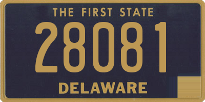 DE license plate 28081