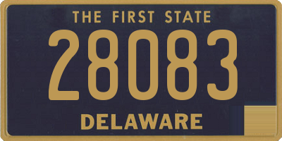 DE license plate 28083