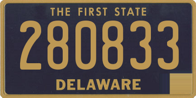 DE license plate 280833
