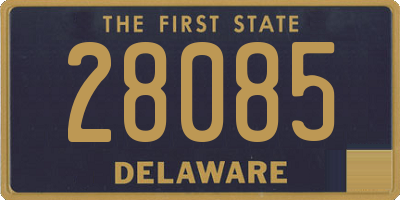 DE license plate 28085