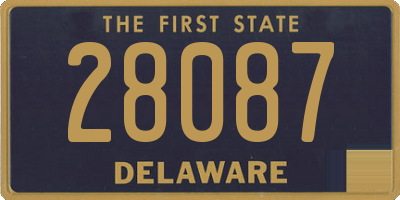 DE license plate 28087