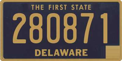 DE license plate 280871