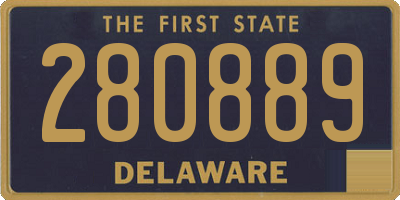 DE license plate 280889