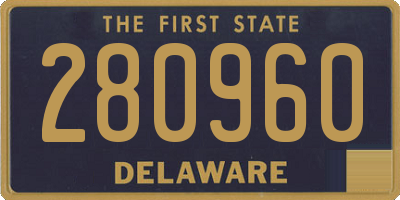 DE license plate 280960