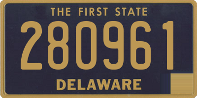 DE license plate 280961