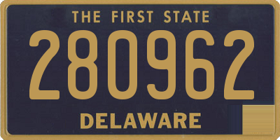 DE license plate 280962