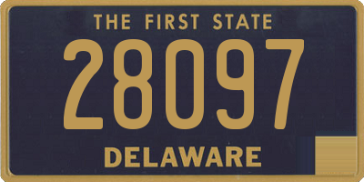 DE license plate 28097