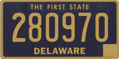 DE license plate 280970