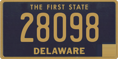 DE license plate 28098