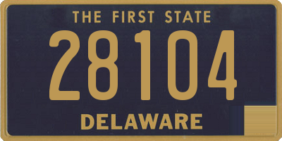 DE license plate 28104