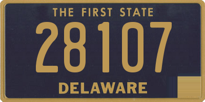 DE license plate 28107