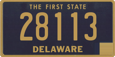 DE license plate 28113