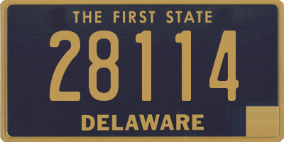 DE license plate 28114