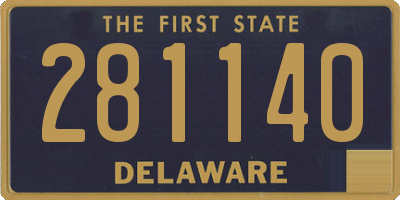 DE license plate 281140