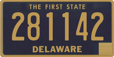 DE license plate 281142