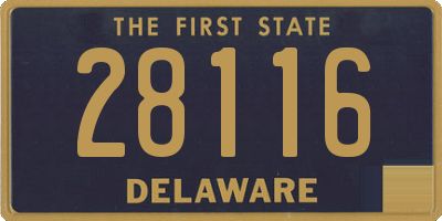 DE license plate 28116