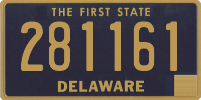 DE license plate 281161