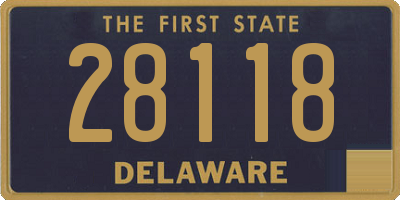 DE license plate 28118