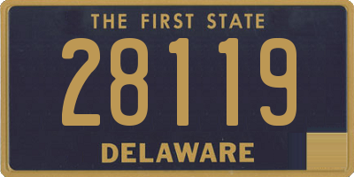 DE license plate 28119
