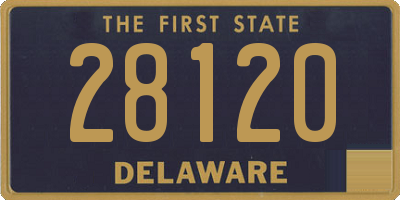 DE license plate 28120