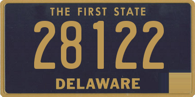 DE license plate 28122