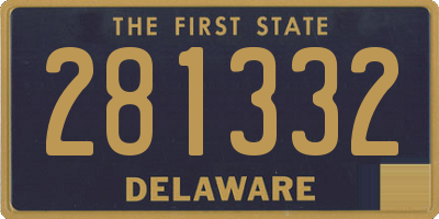 DE license plate 281332