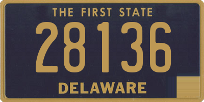 DE license plate 28136